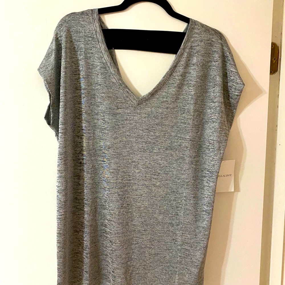 Stella and Dot double V neck tee
